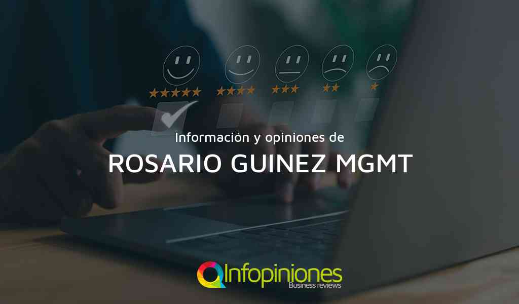 Información y opiniones sobre ROSARIO GUINEZ MGMT de Santiago